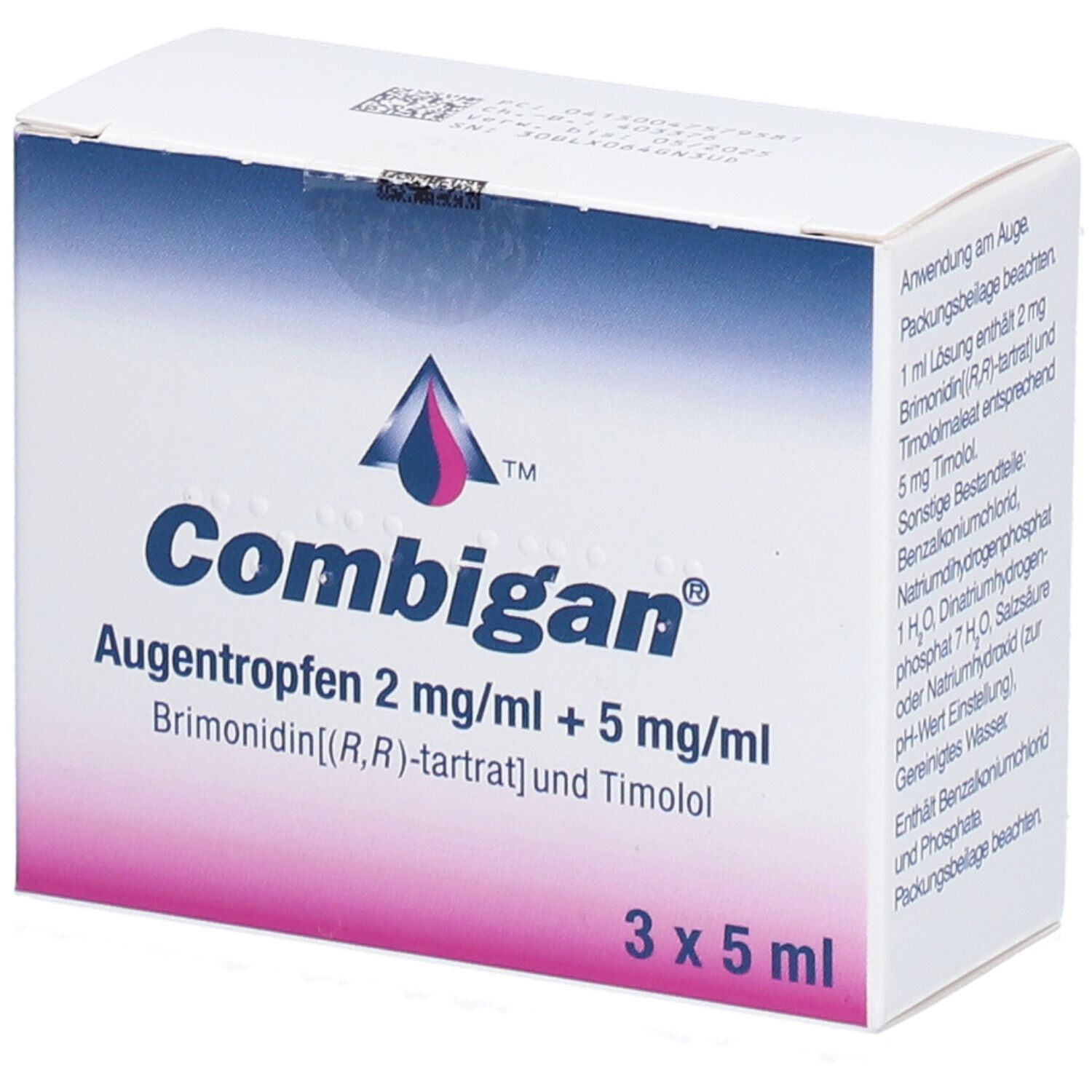 Combigan Augentropfen 3x5 ml