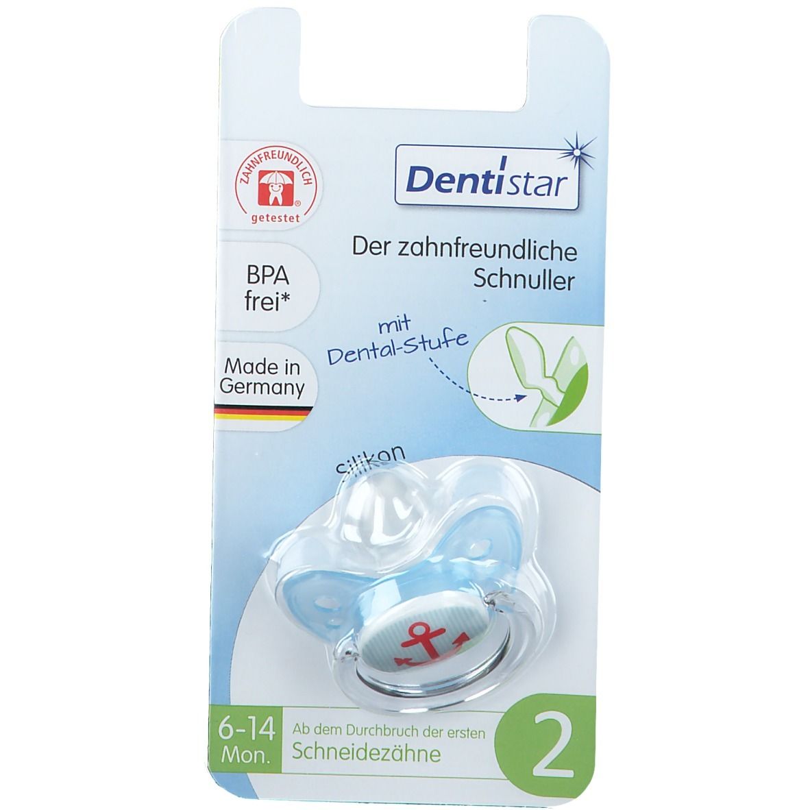 Größe 1 für 0-6 Monate Made in Germany Dentistar® Silikon Schnuller 3er-Set Rosa mit Bären-Motiv BPA-frei Zahnfreundlicher & kiefergerechter Silikonschnuller mit Dental-Stufe 