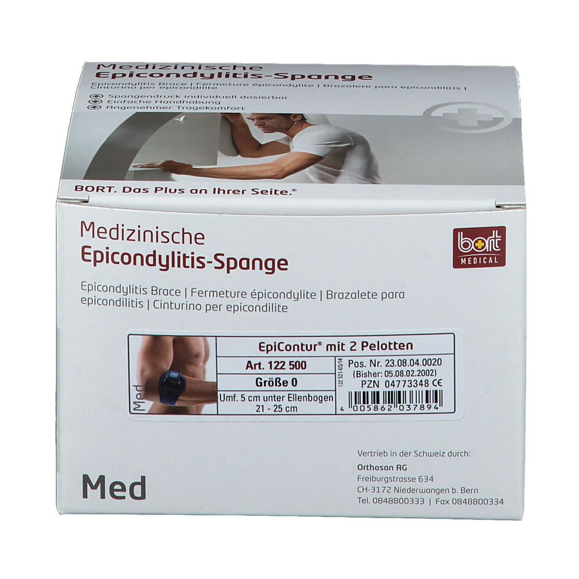 BORT EpiContur® mit 2 Pelotten Gr. 0 blau