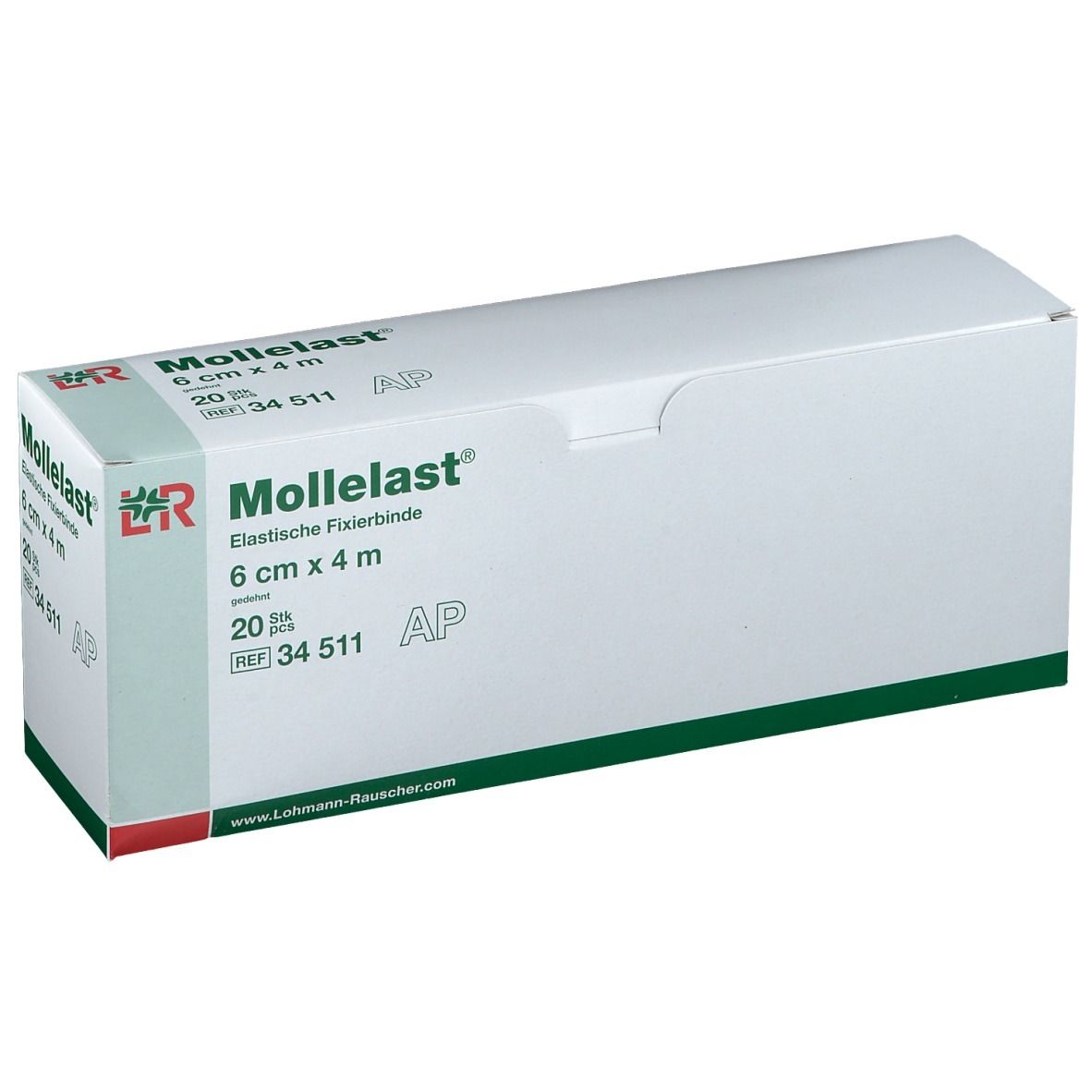 Mollelast 6cmx4m weiß