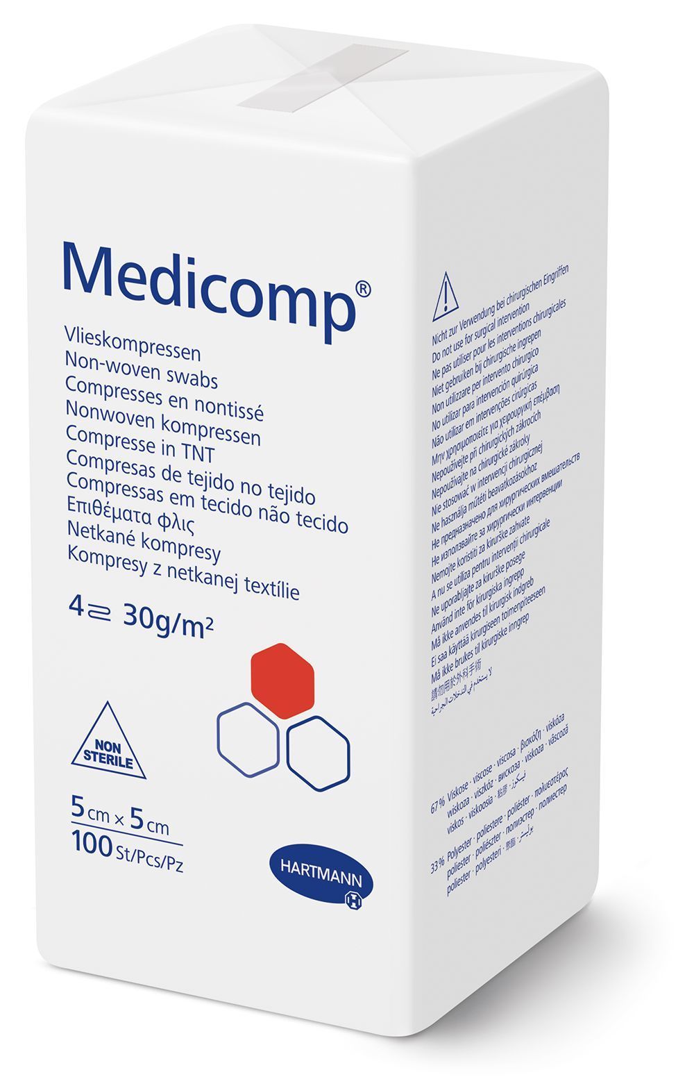 Medicomp® Kompressen unsteril 5 cm x 5 cm