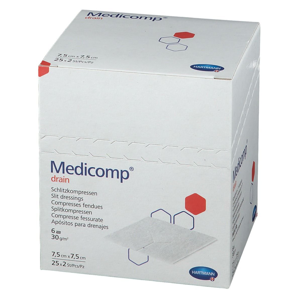 Medicomp® drain 7,5 x 7,5 cm steril