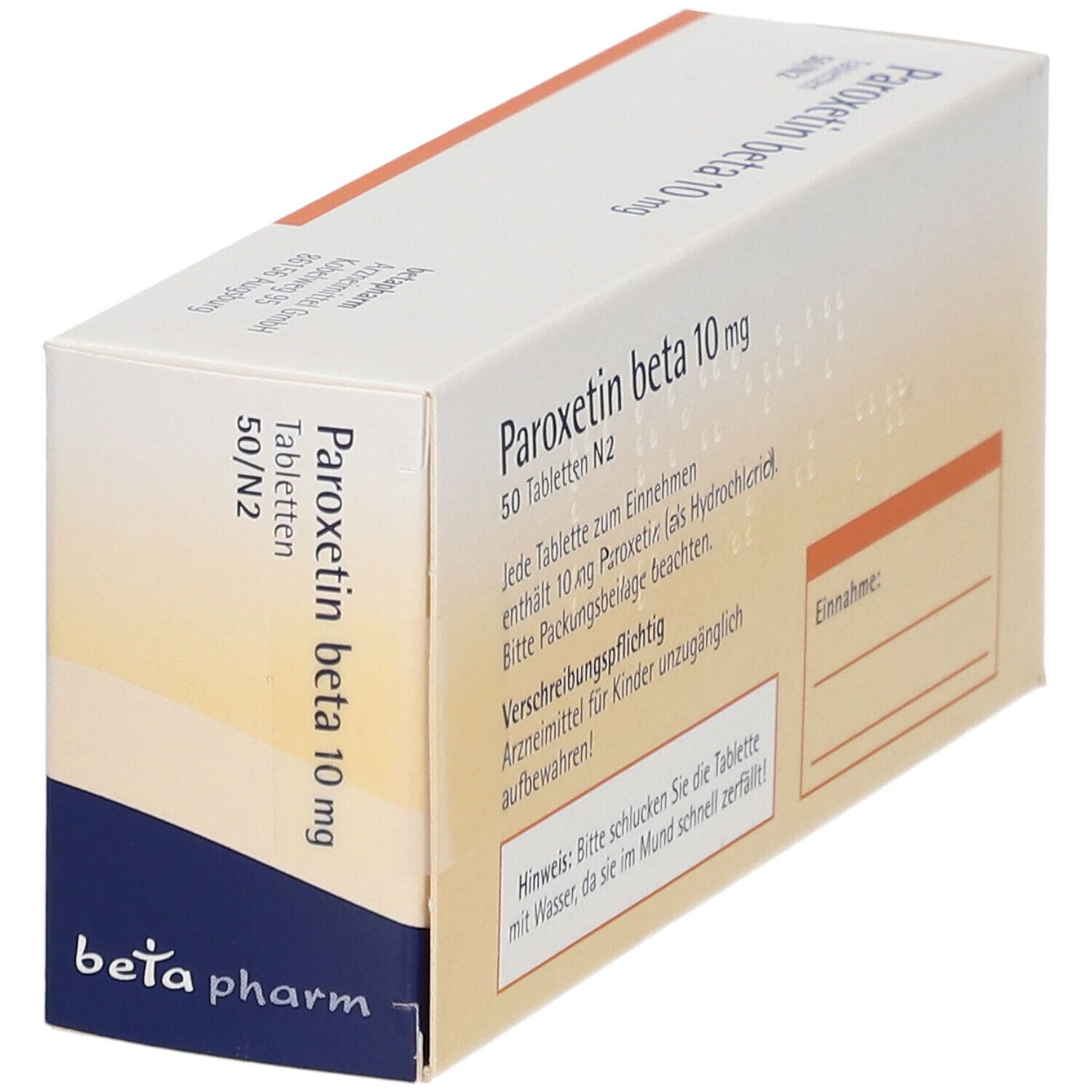 Paroxetin beta 10 mg