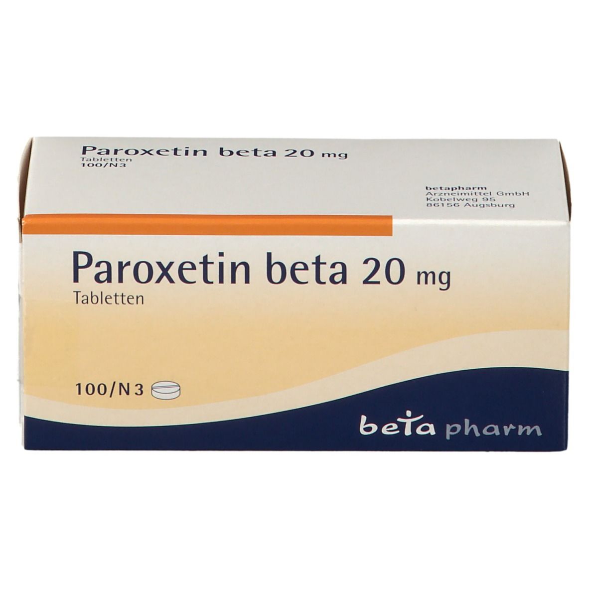 Paroxetin beta 20 mg