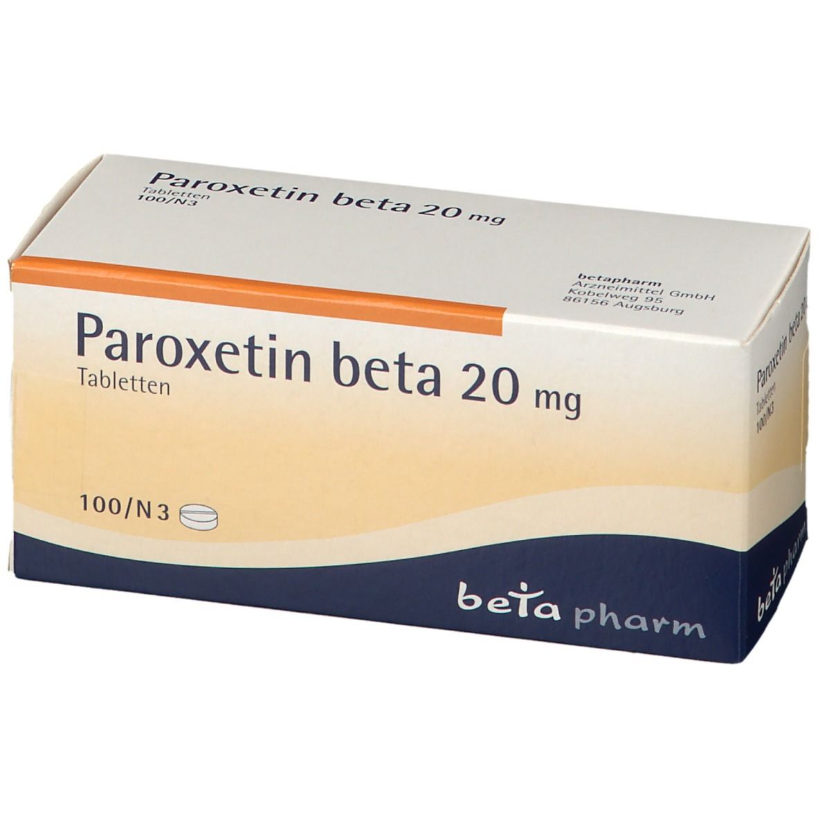 Paroxetin beta 20 mg
