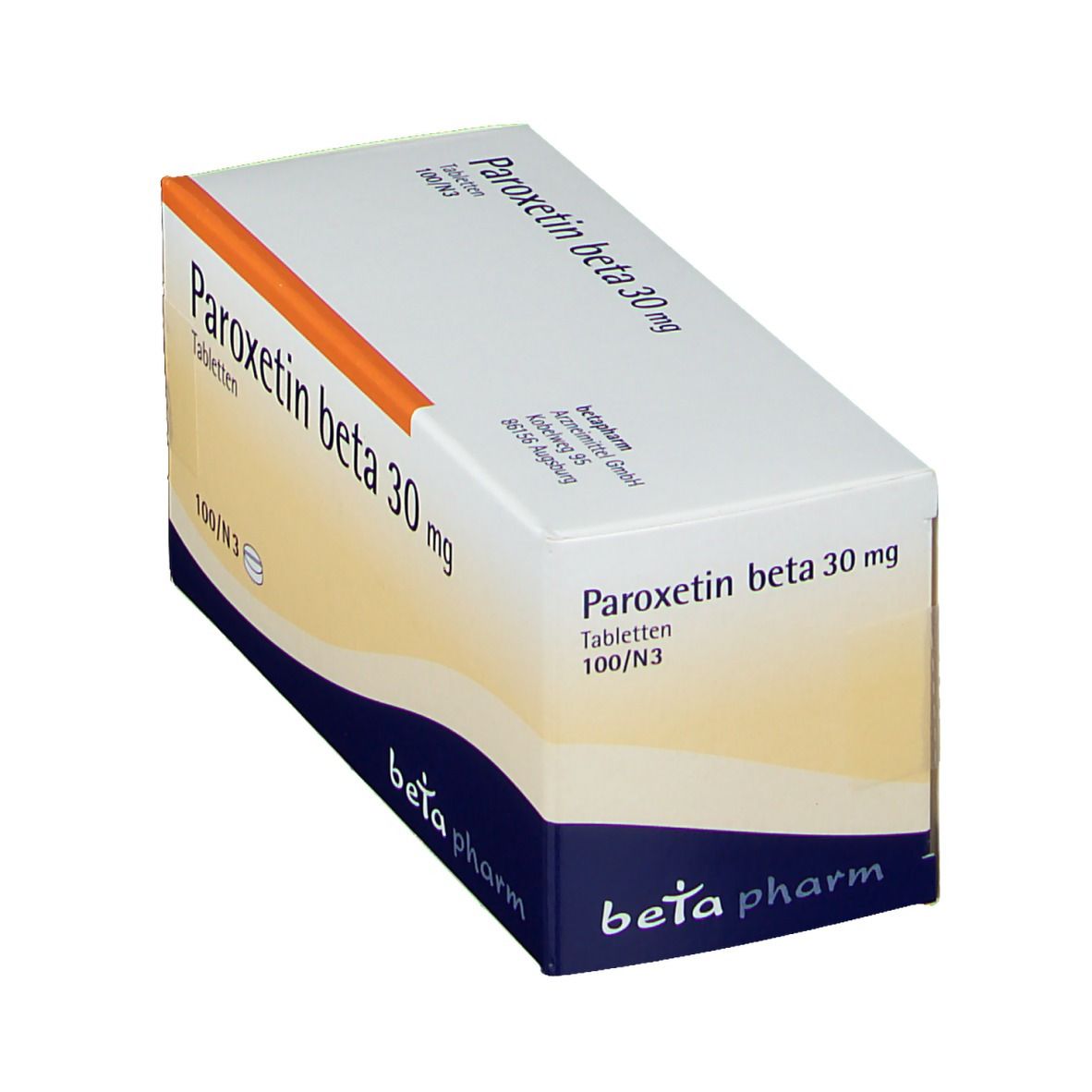 Paroxetin beta 30 mg Tabletten 100 St