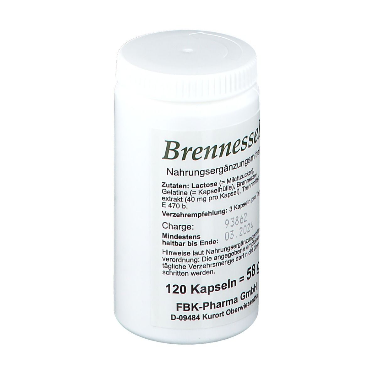 green line BRENNESSEL 500 mg EXTRAKT BIO 60 St - Shop Apotheke