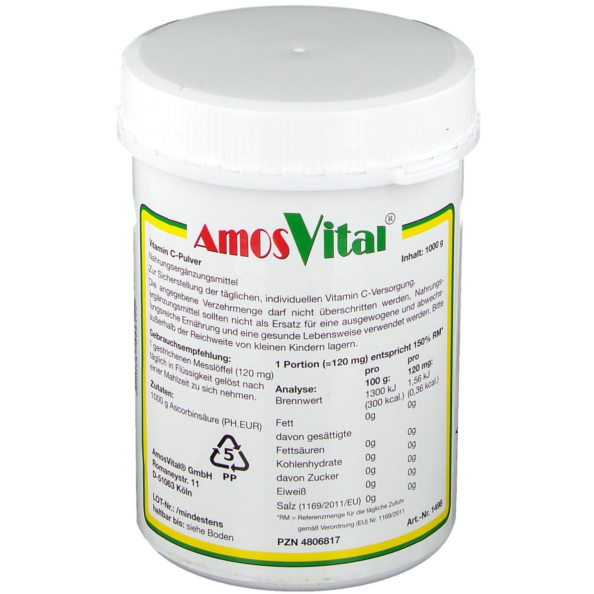 AmosVital® Soma Vitamin C Pulver