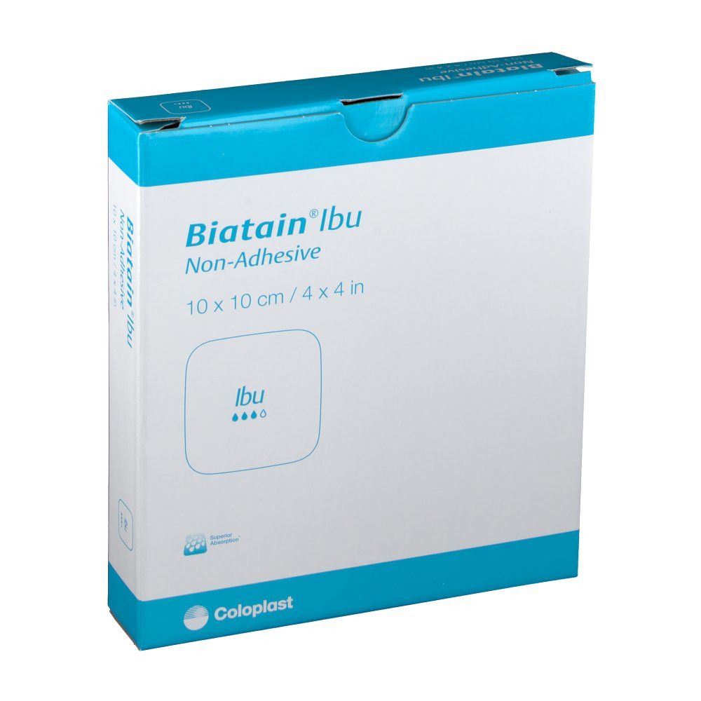 Biatain® Ibu Schaumverband mit Ibuprofen nicht-haftend 10x10cm