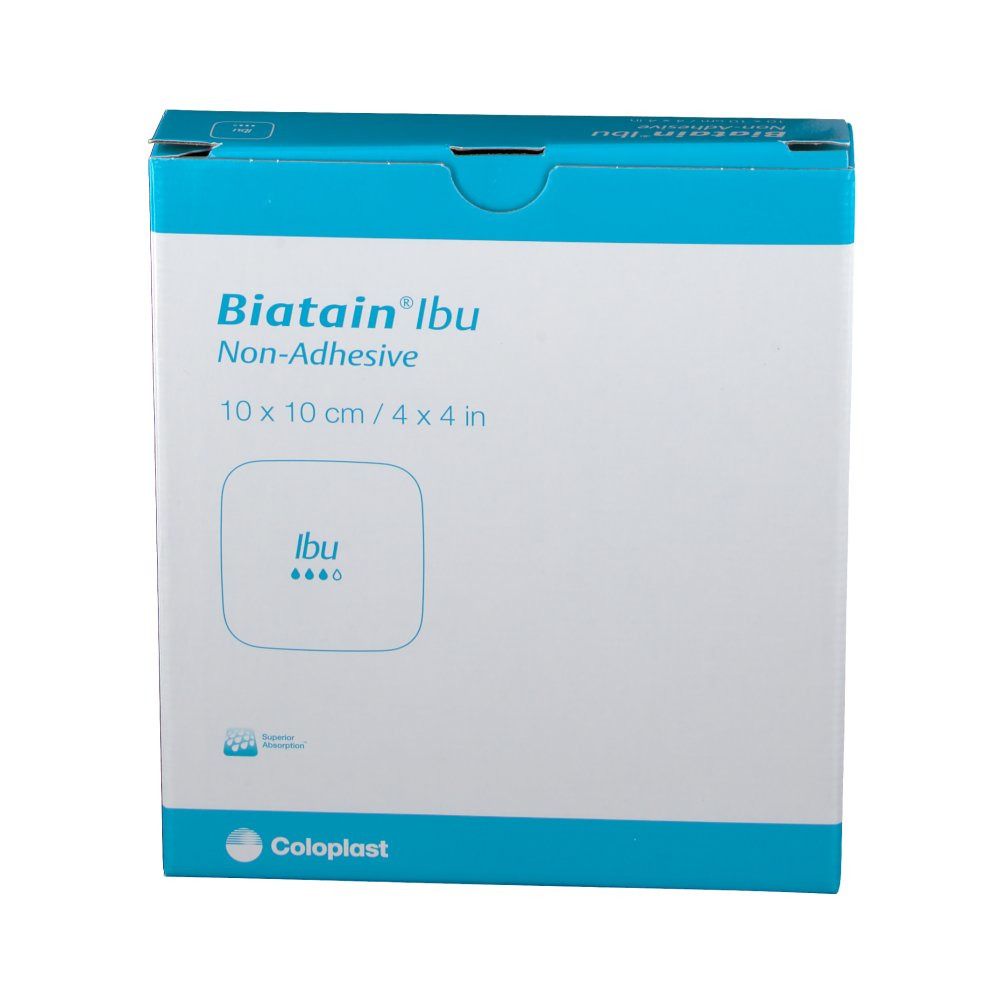 BIATAIN® Ibu Schaumverband mit Ibuprofen nicht-haftend 10x10cm