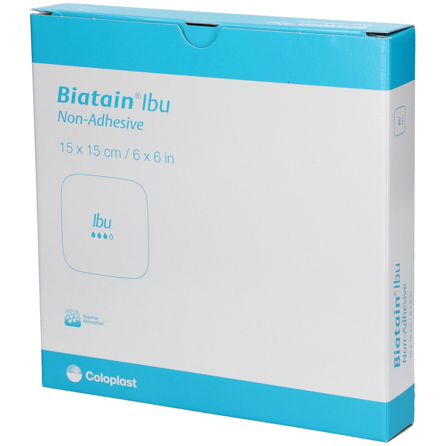 Biatain® Ibu Schaumverband mit Ibuprofen nicht-haftend 15x15cm