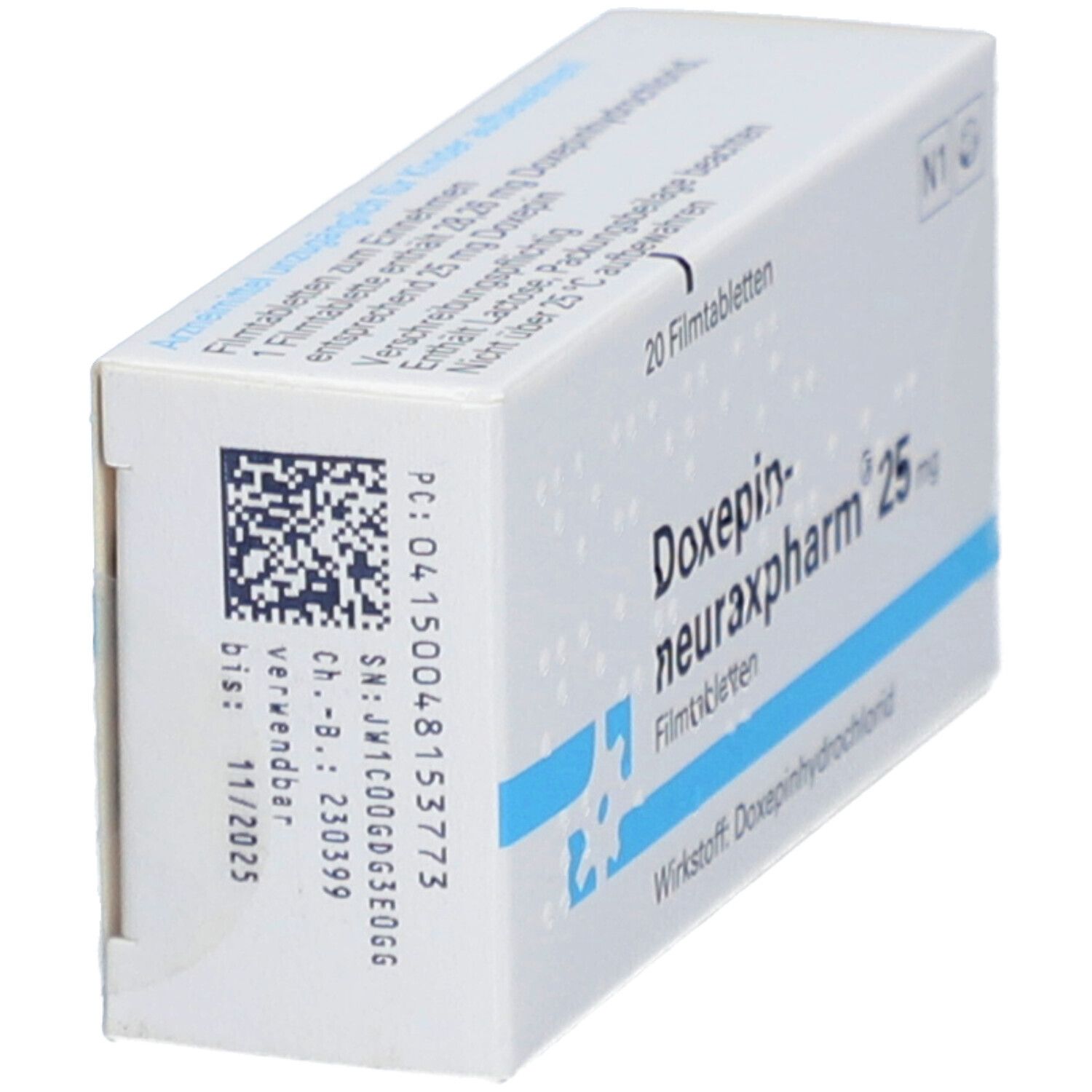 DOXEPIN-neuraxpharm 25 mg Filmtabletten 20 St