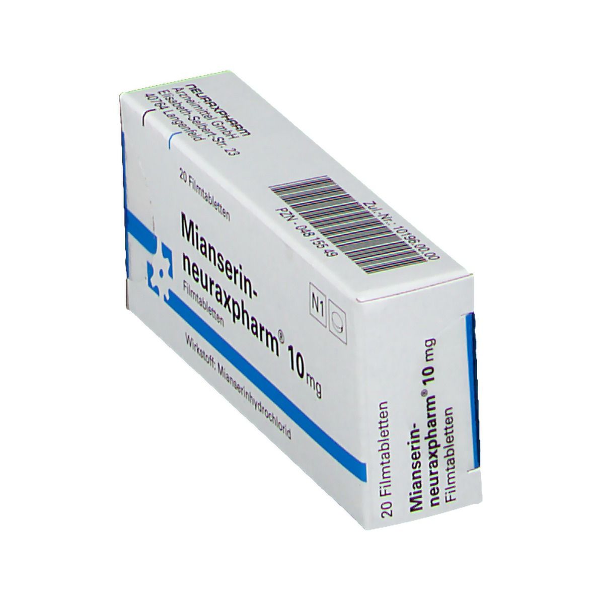 MIANSERIN-neuraxpharm 10 mg Filmtabletten 20 St