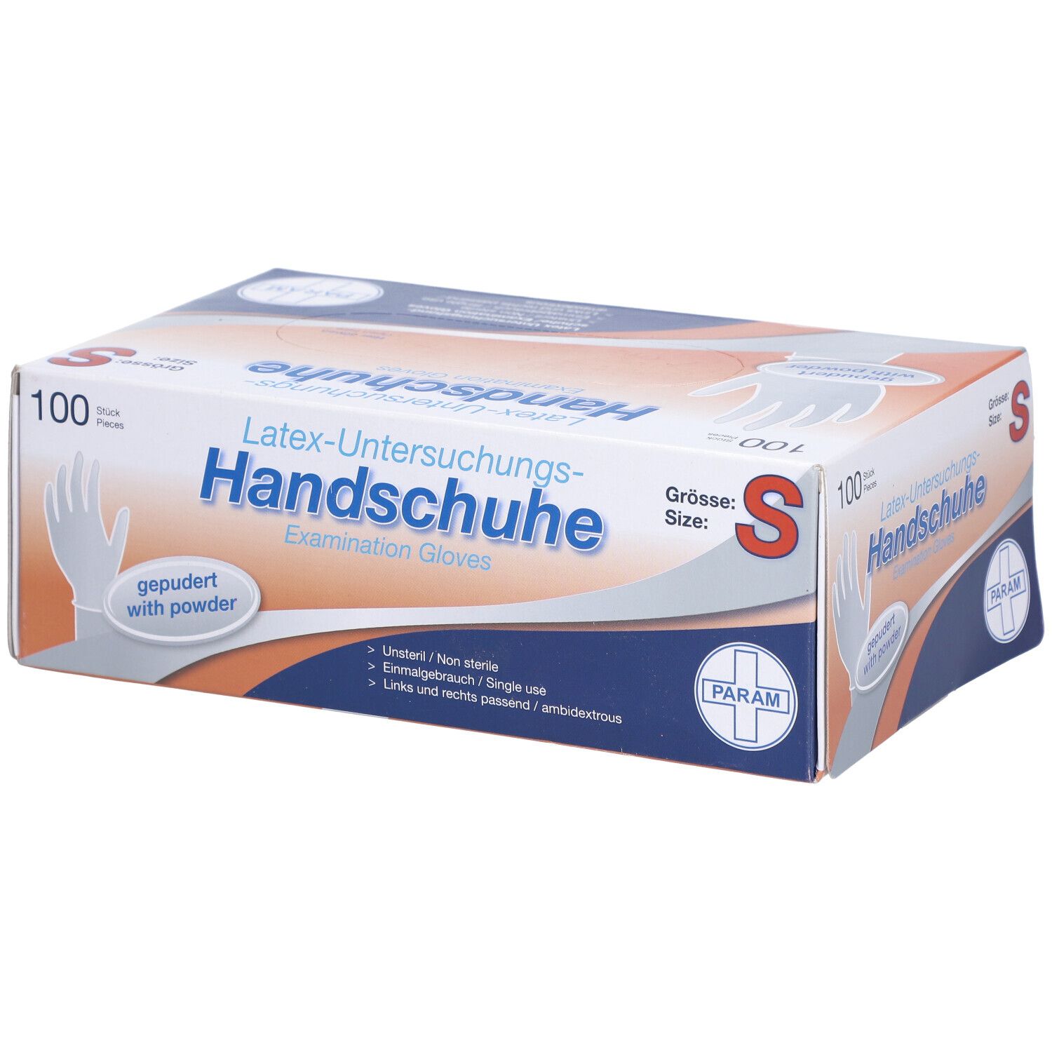 Handschuhe Einmal Latex gepudert S