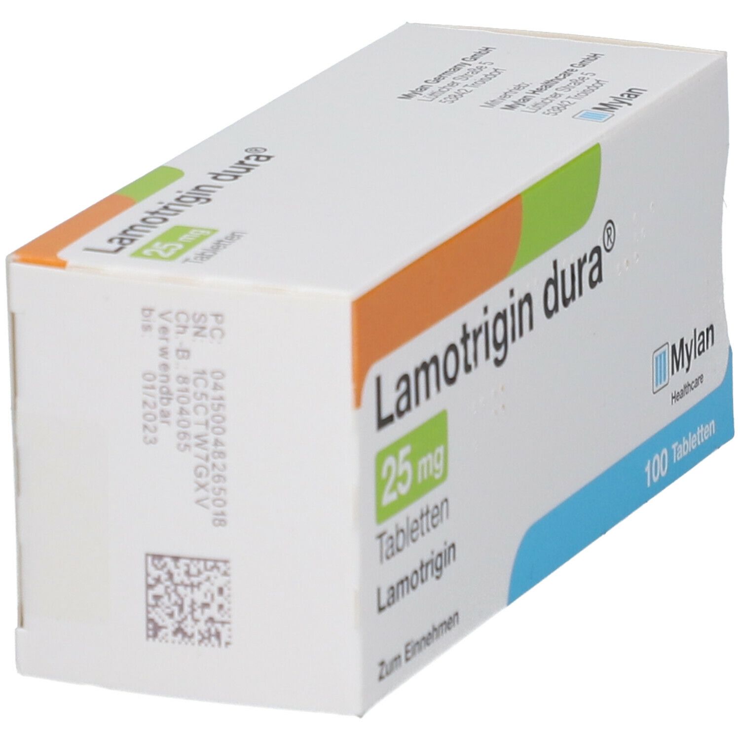 Lamotrigin dura 25 mg Tabletten 100 St