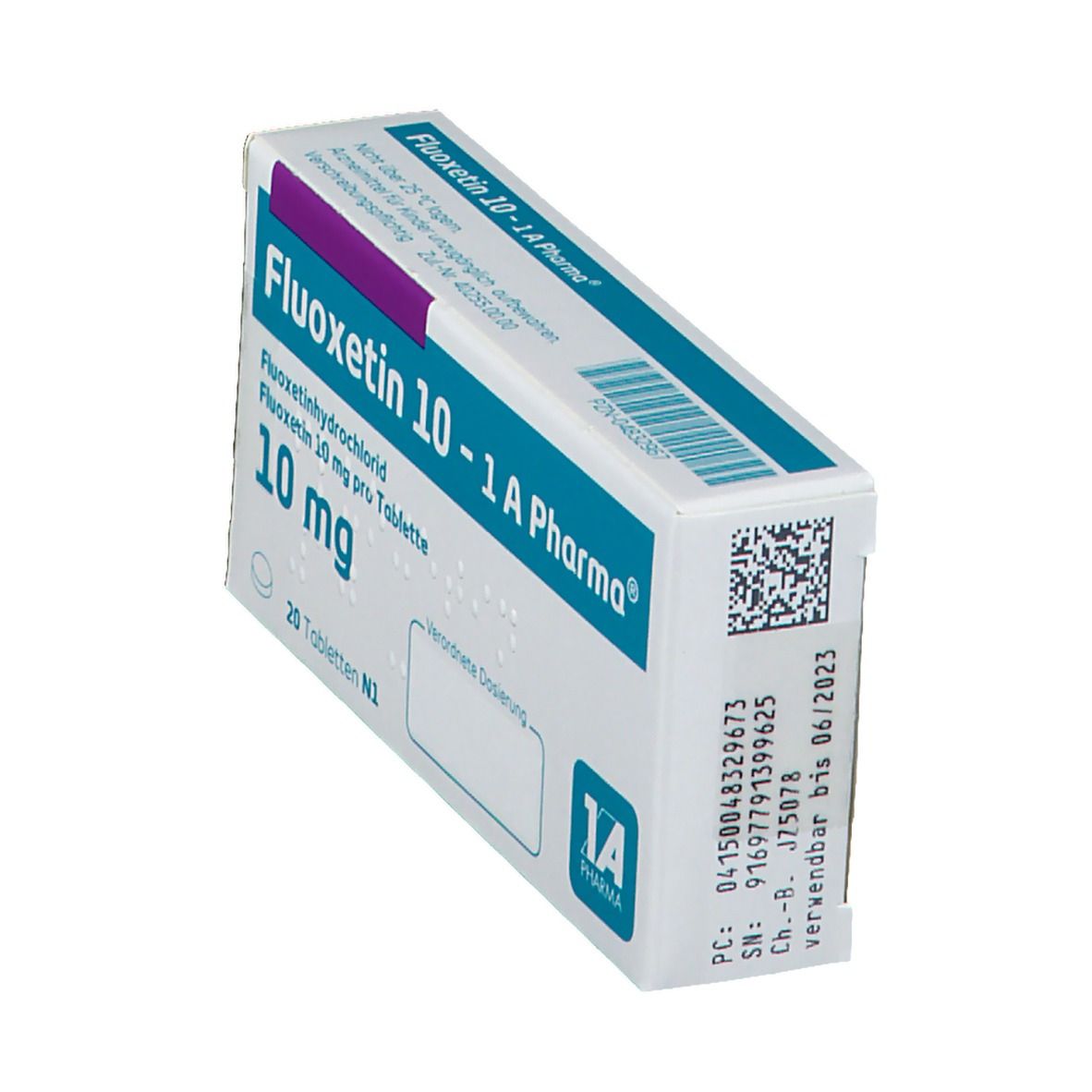 Fluoxetin 10-1A Pharma Tabletten 20 St