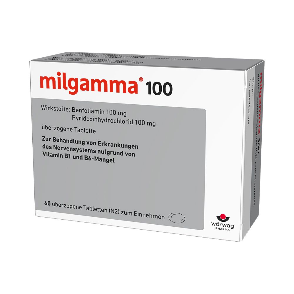 milgamma 100 mg Vitamin B1 + Vitamin B6 Tabletten