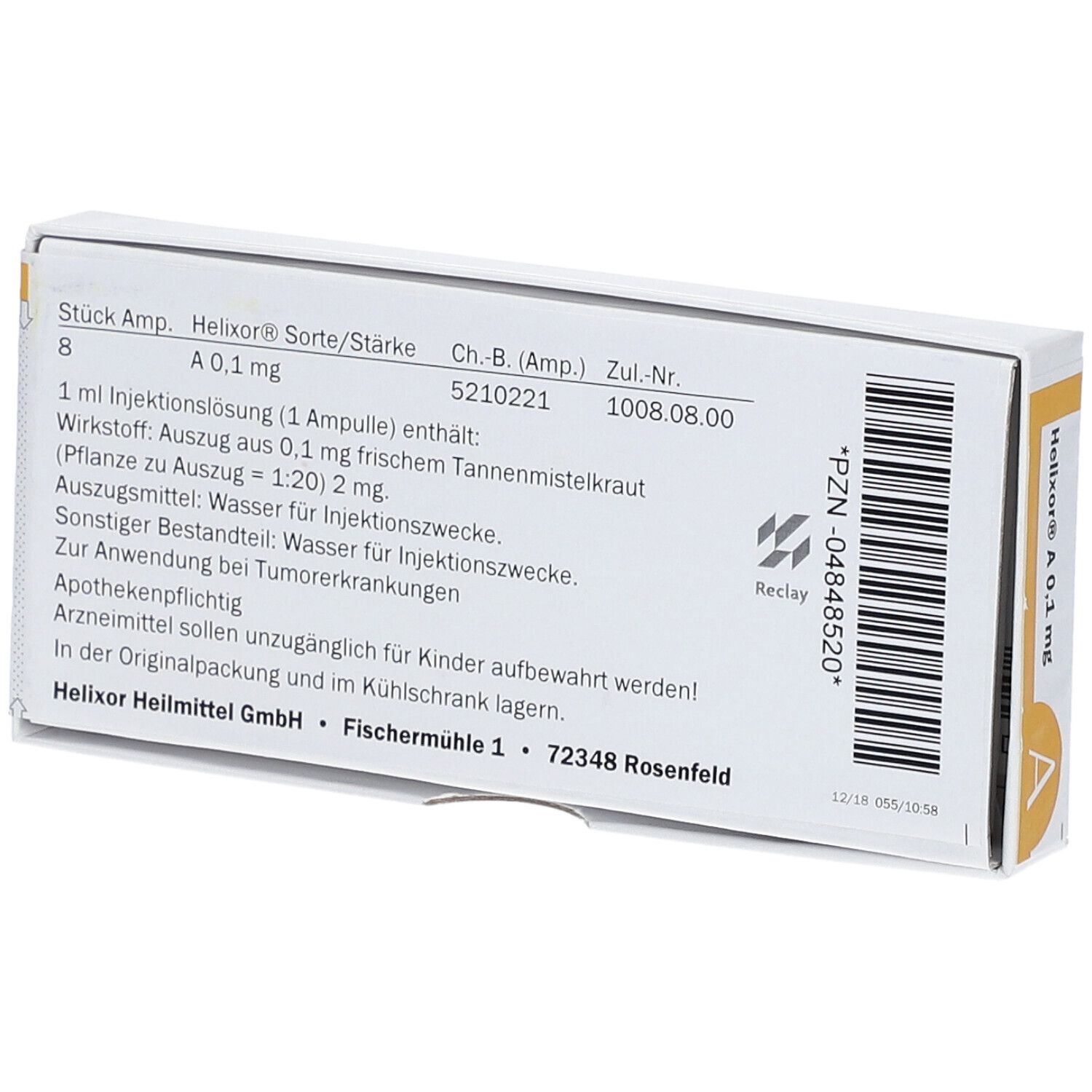 Helixor® A 0,1 Mg 8 St - Shop Apotheke