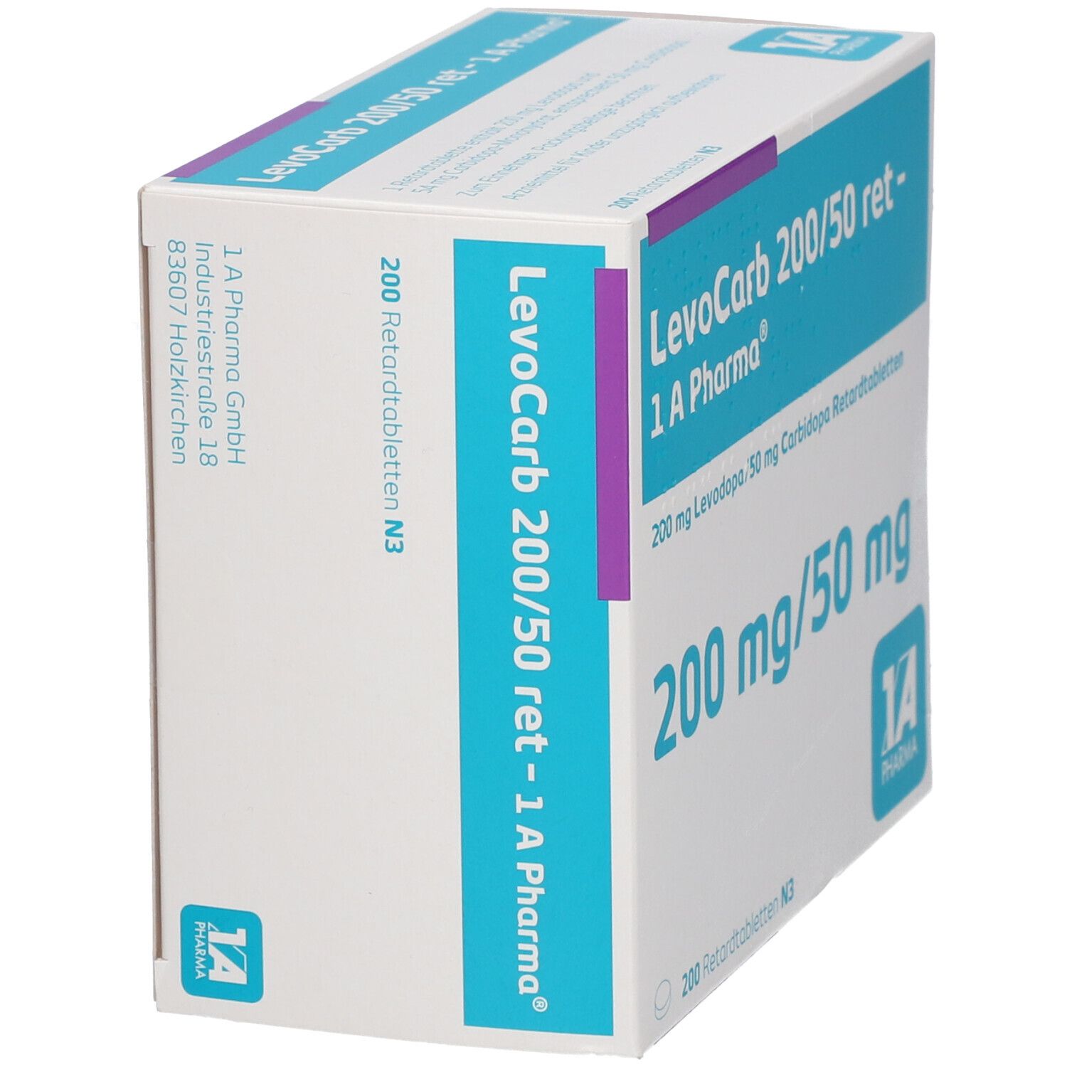 Levocarb 200/50 ret-1A Pharma Retardtabletten 200 St Retard-Tabletten