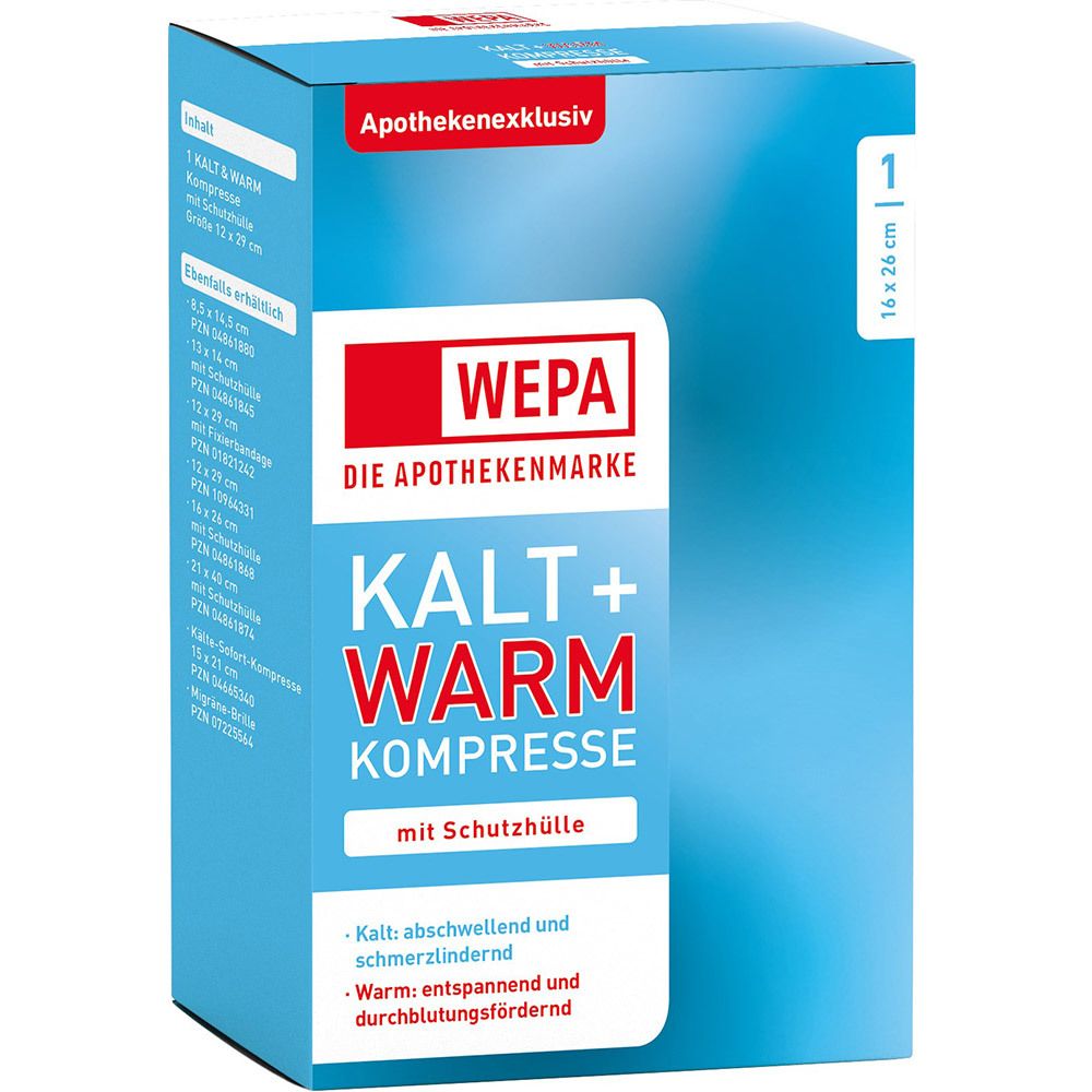 WEPA Kalt und Warm Kompresse 16 x 26 cm