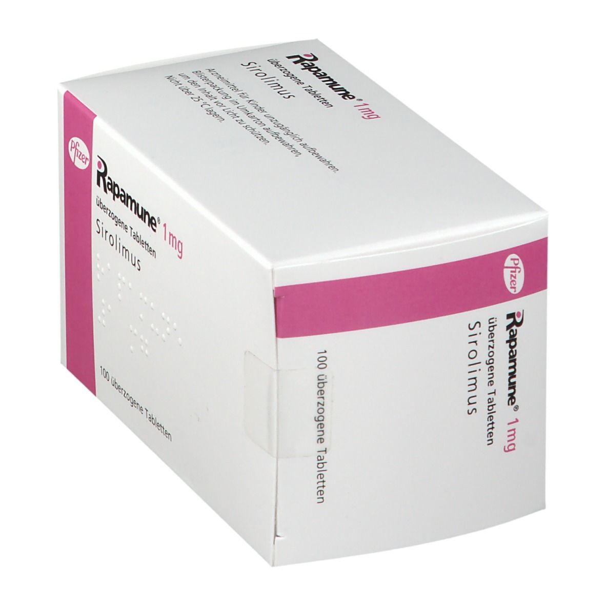 Rapamune 1 mg überzogene Tabletten 100 St Überzogene