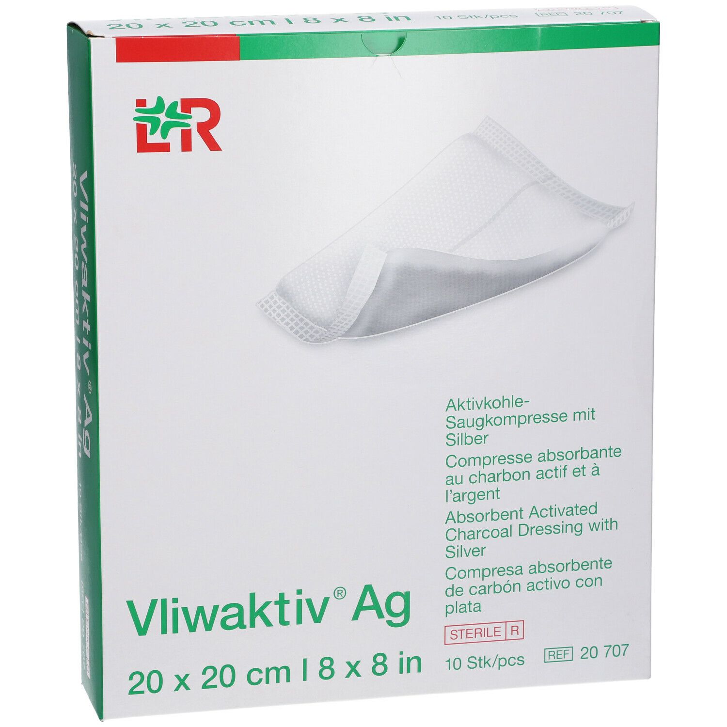 Vliwaktiv® AG Saugkompresse 20 cm x 20 cm