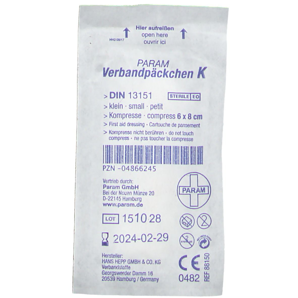 Verbandpäckchen klein 60x80 1 St Verband