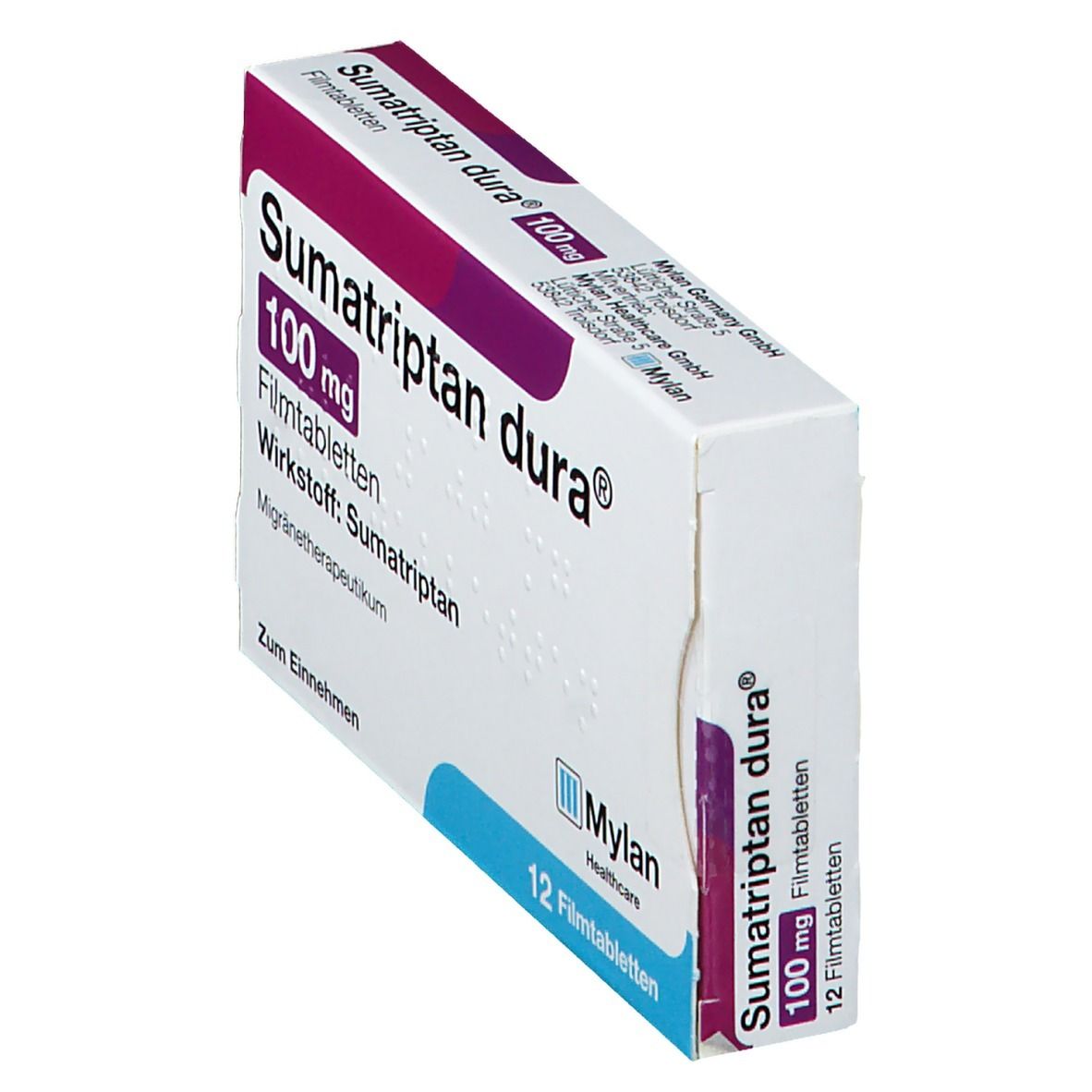 Sumatriptan dura 100 mg Filmtabletten 12 St