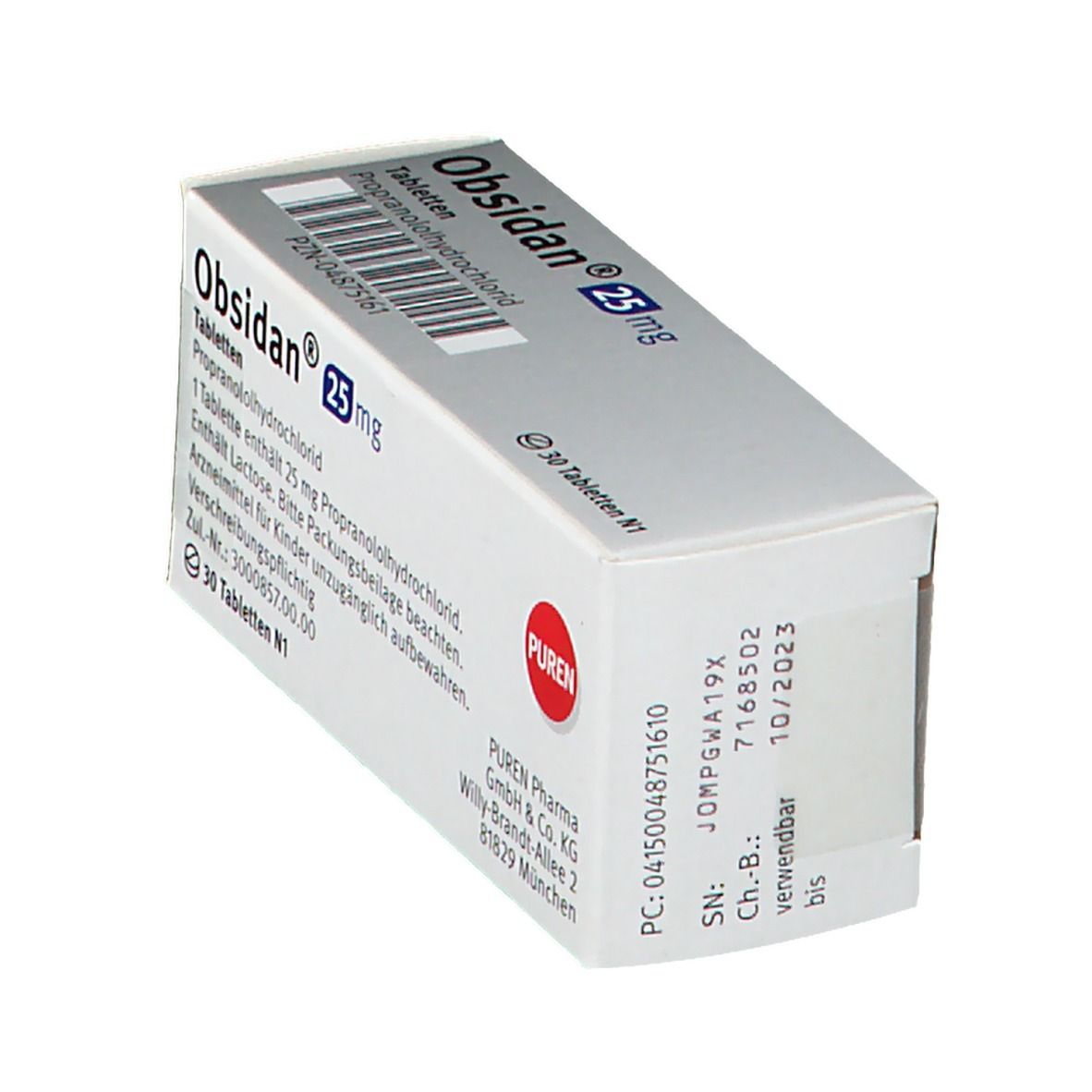 Obsidan® 25 mg