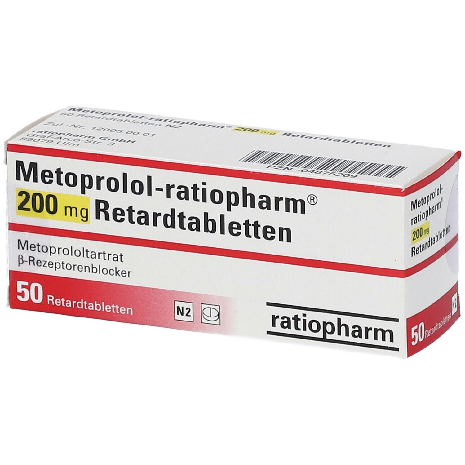 Metoprolol-ratiopharm® 200 mg