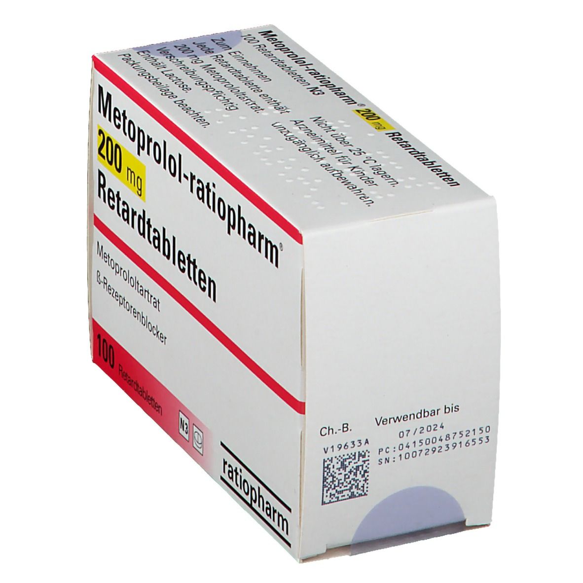 TRAMADOL-ratiopharm 100 mg Retardtabletten 20 St Retard-Tabletten