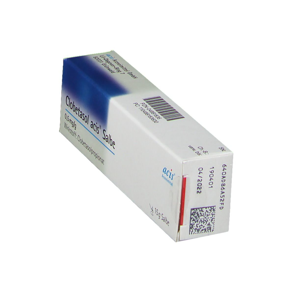 Clobetasol acis Salbe 15 g