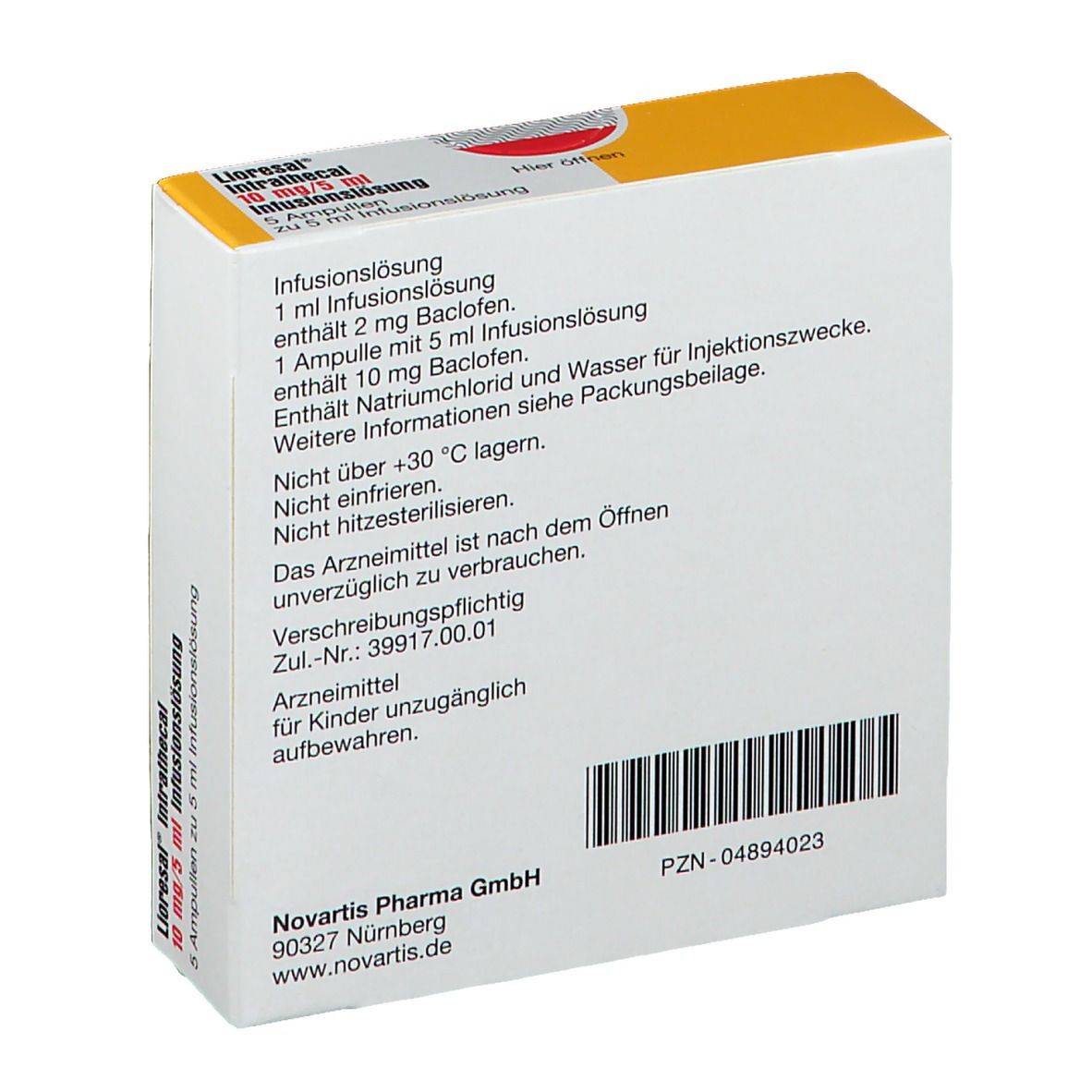 Lioresal 10 mg preis