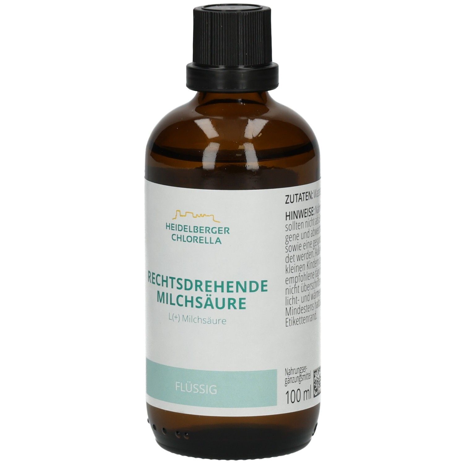 Heidelberger Chlorella® Rechtsdrehende Milchsäure 100 ml - Shop 