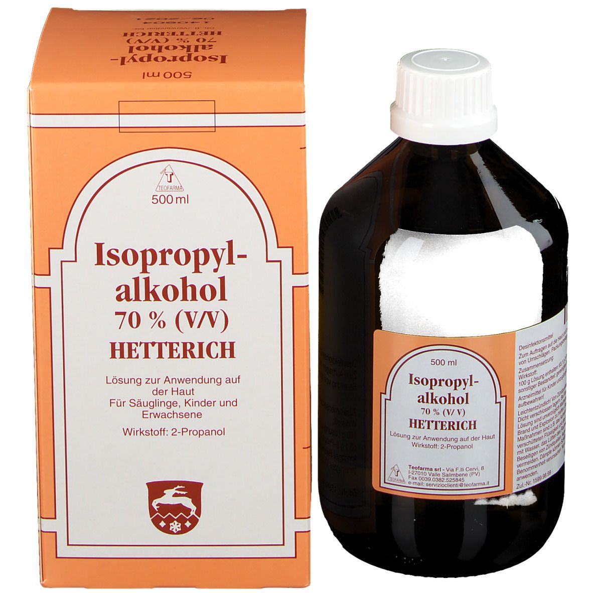 Isopropylalkohol 70 % Hetterich 200 ml - SHOP APOTHEKE