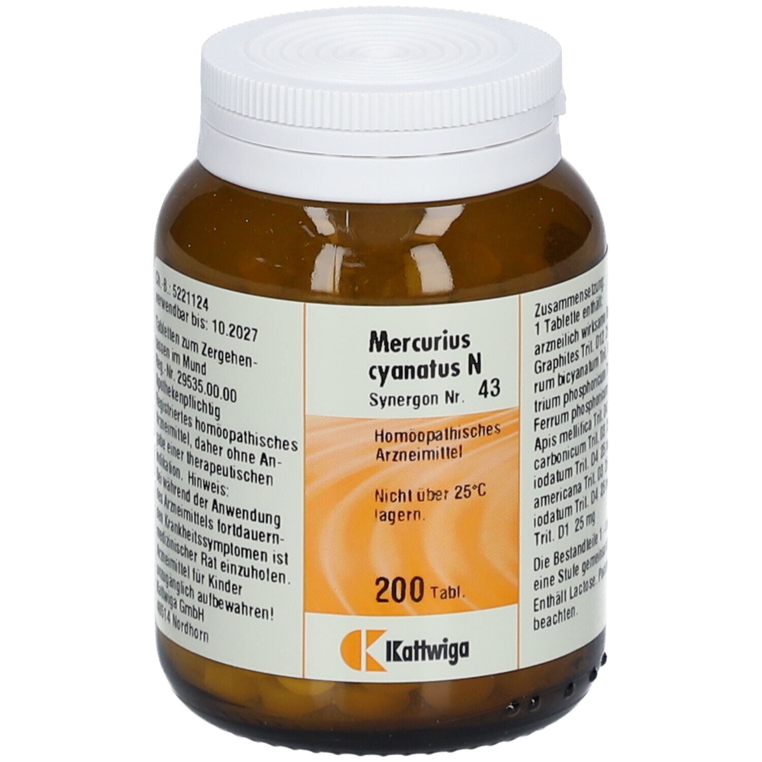 Synergon 43 Mercurius cyanatus N Tabletten 200 St - Shop Apotheke 