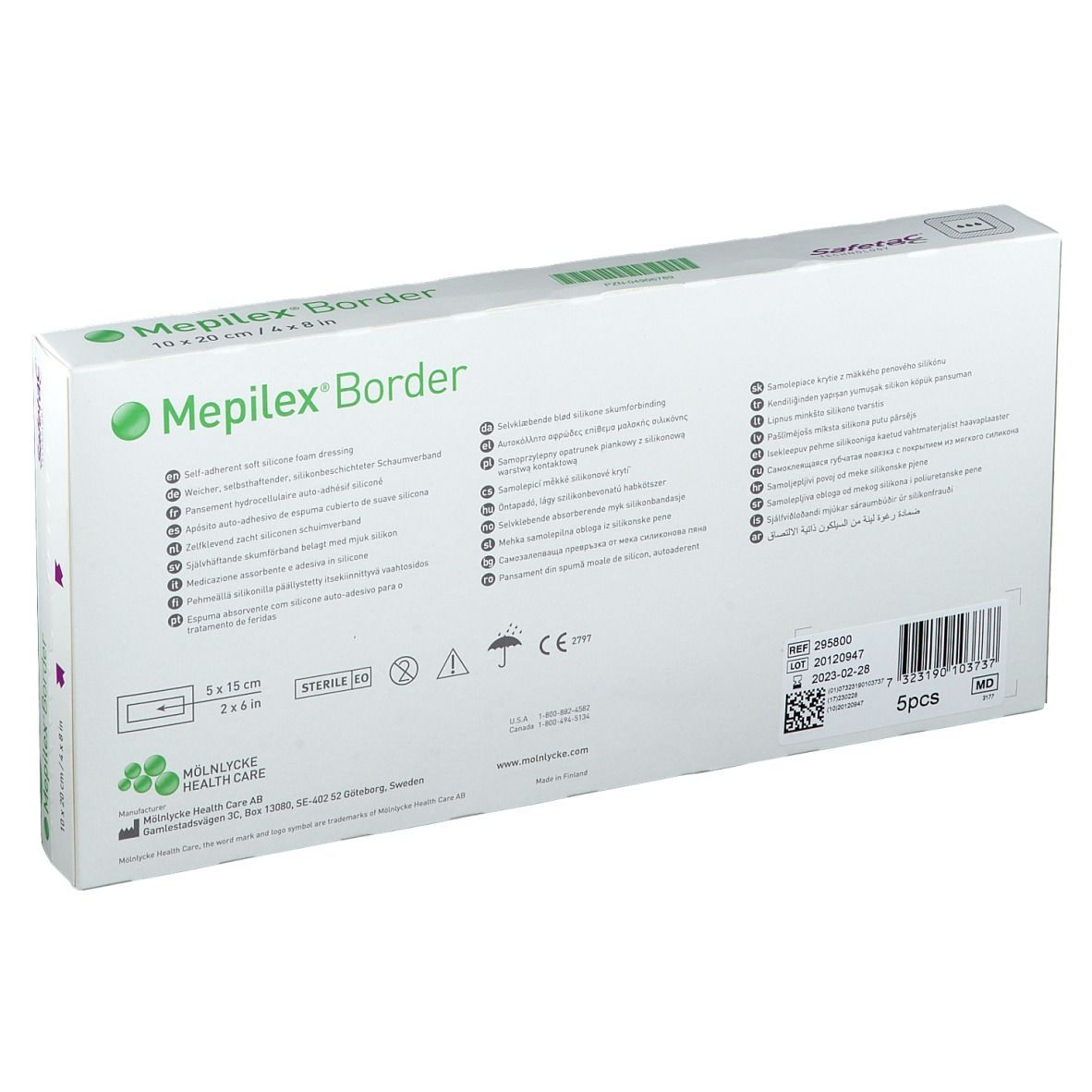 MEPILEX Border Schaumverband 10x20 cm