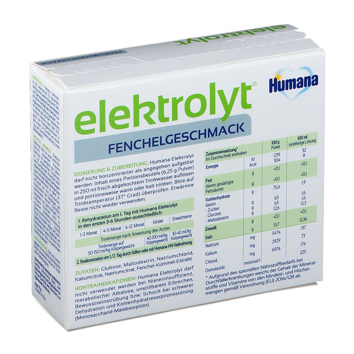Humana Elektrolyt mit Fenchelgeschmack