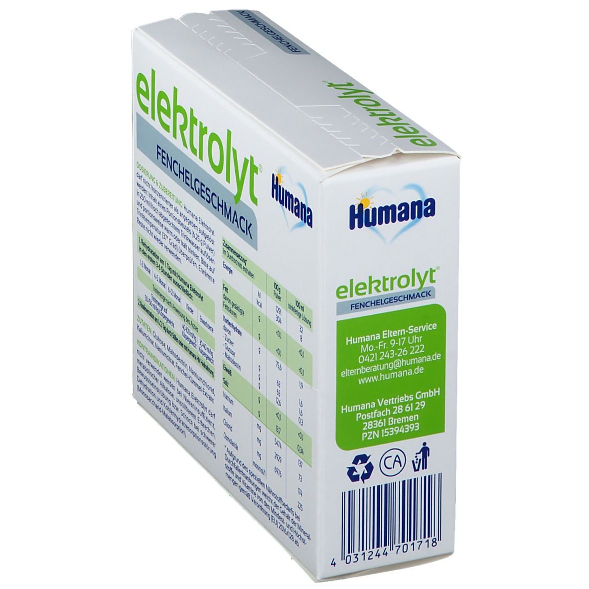 Humana Elektrolyt mit Fenchelgeschmack
