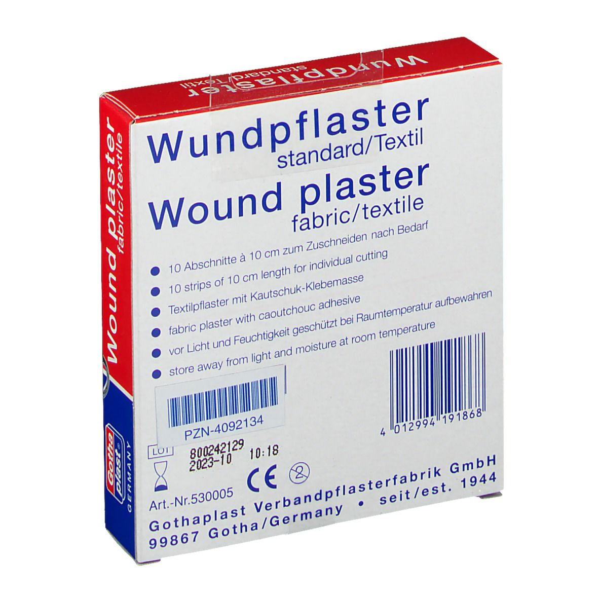 GothaPlast® Wundpflaster standard,  1 m x 8 cm