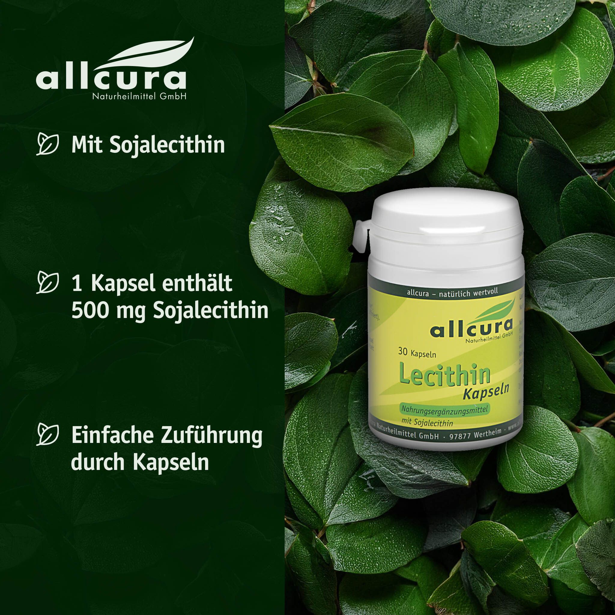 allcura Lecithin 500 Kapseln