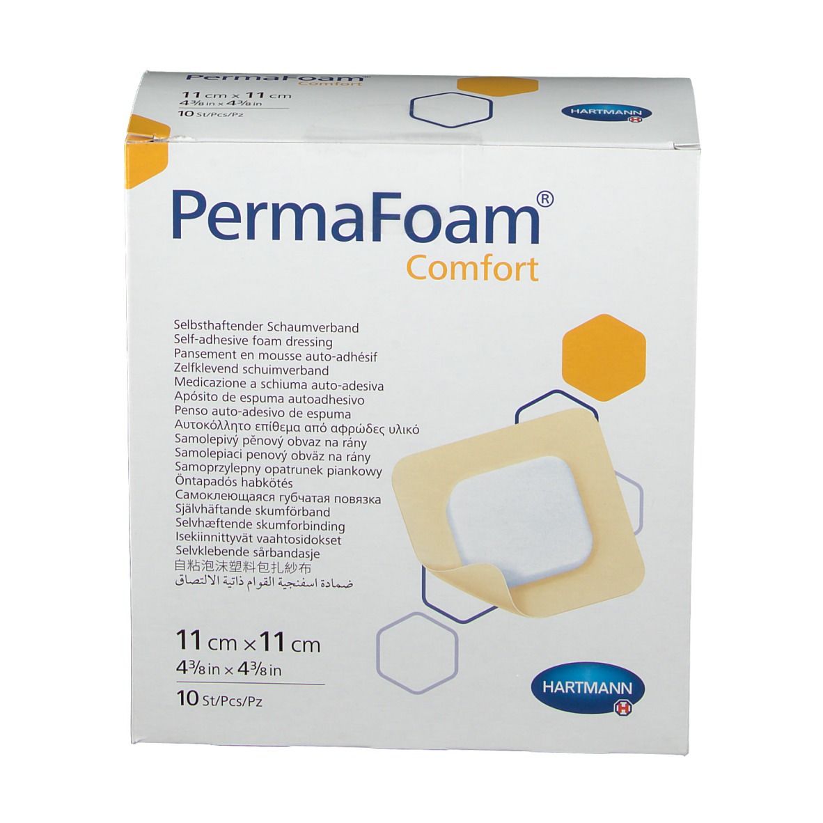 PermaFoam® comfort Schaumverband 11 x 11 cm