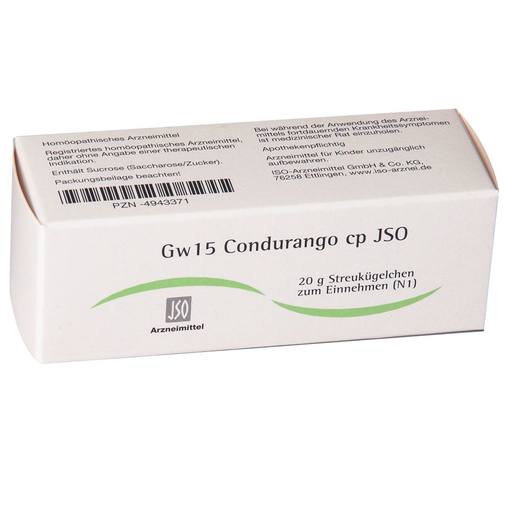 Gw15 Condurango cp JSO Globuli