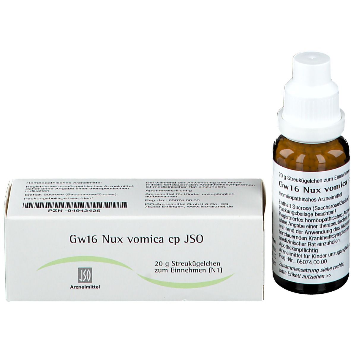 Gw16 Nux vomica cp JSO Globuli