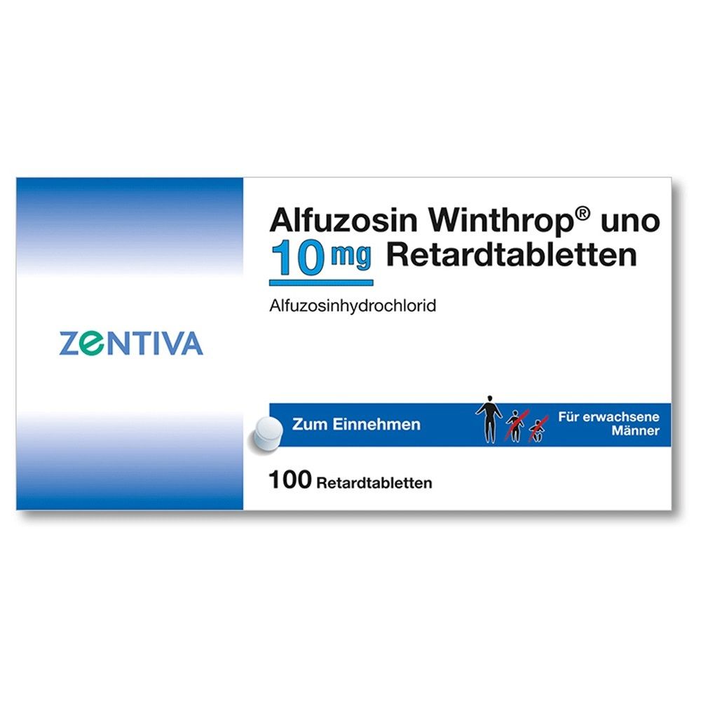 Alfuzosin Winthrop® uno 10 mg Retardtabletten 100 St mit dem E