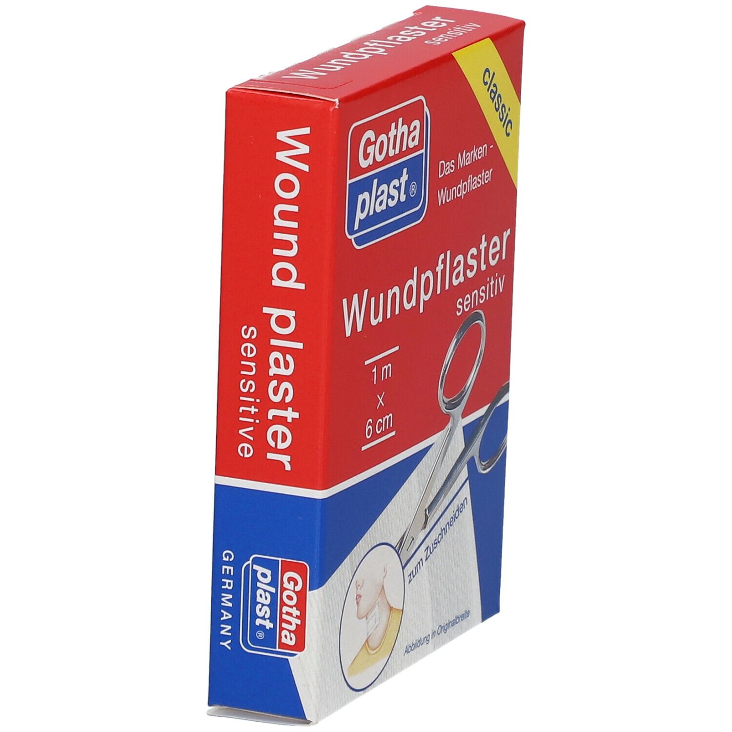 Gothaplast® Wundpflaster sensitiv 1 cm x 6 cm 1 St - SHOP APOTHEKE