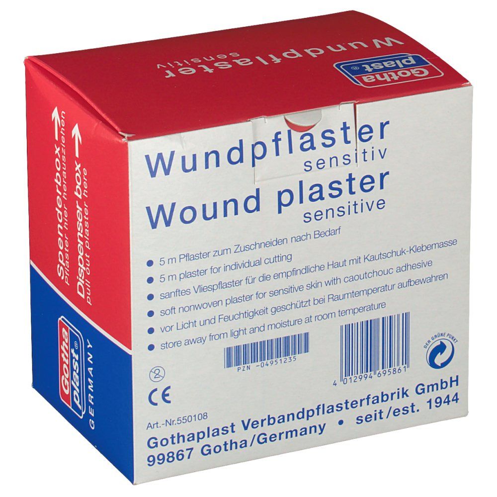 Gothaplast® Wundpflaster sensitiv 5 m x 8 cm