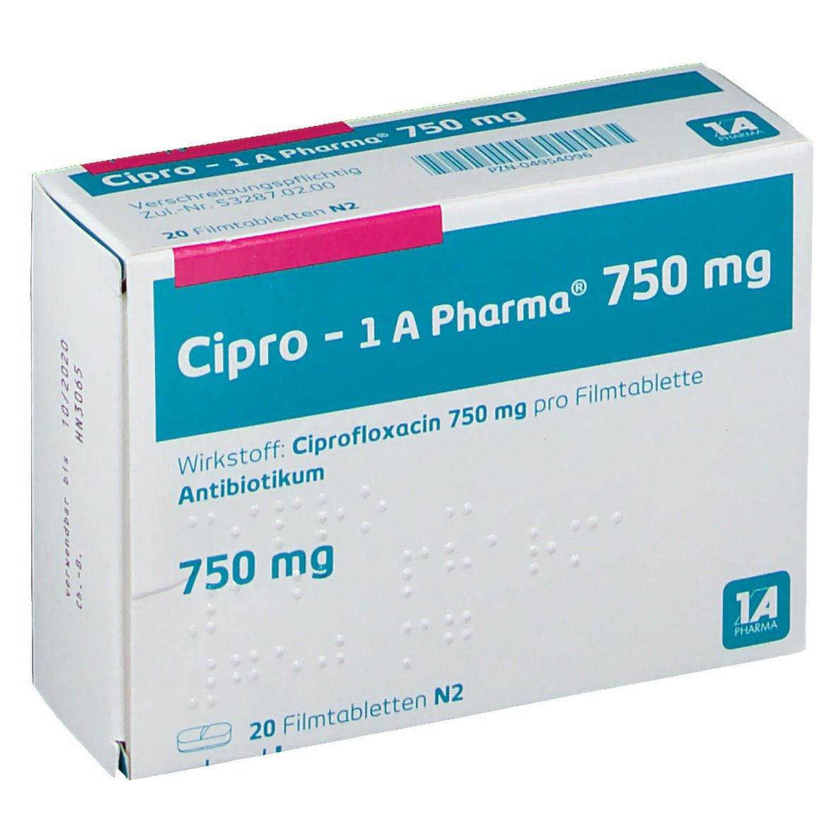 Cipro 1A Pharma® 750Mg