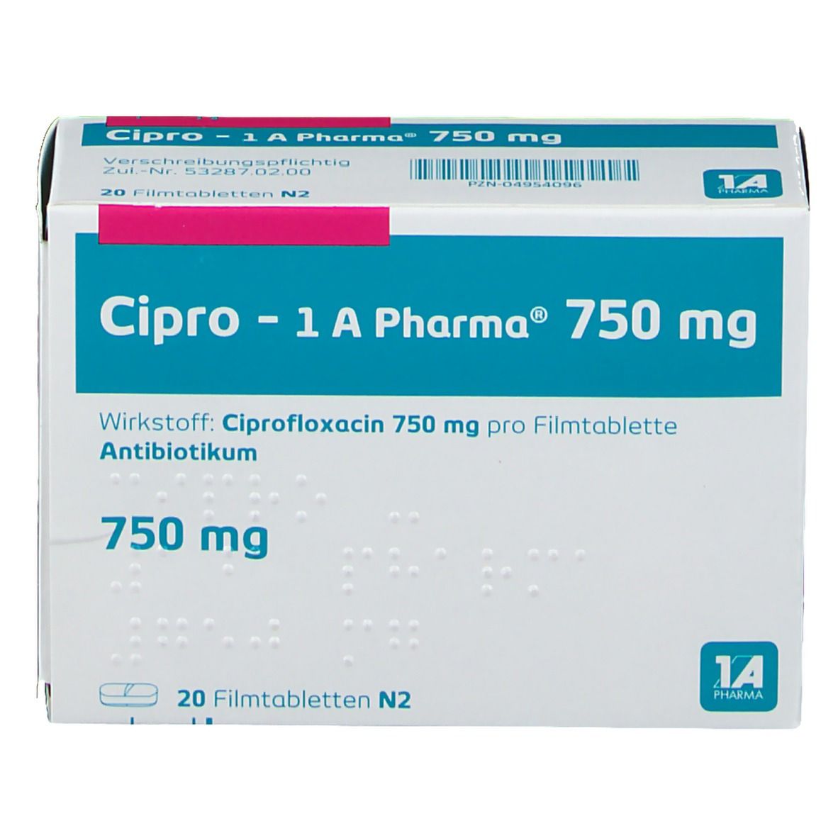 Cipro 1A Pharma® 750Mg