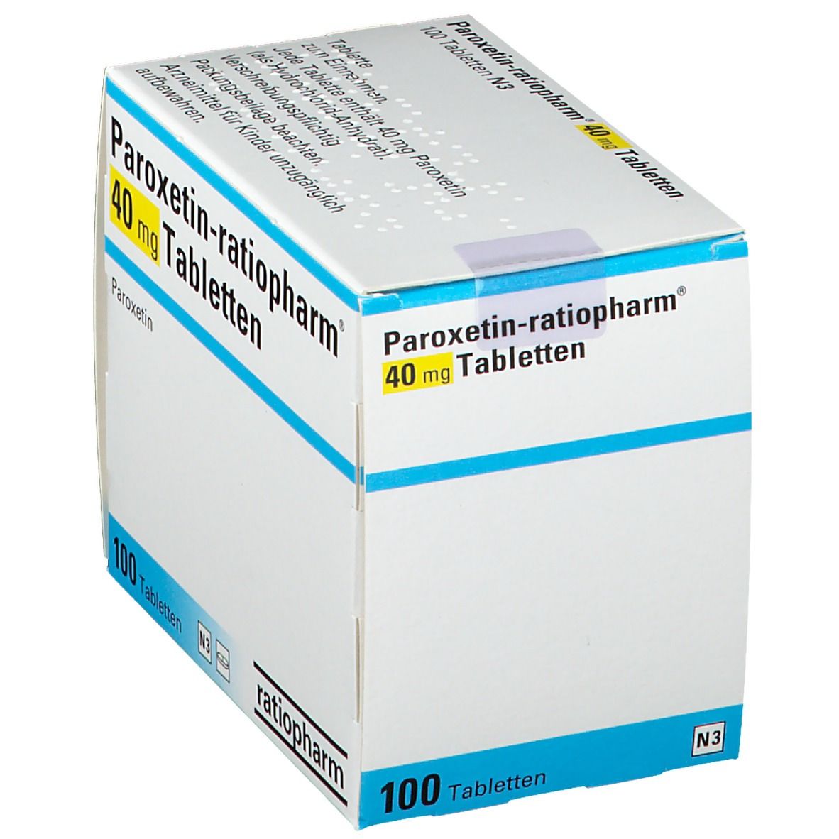 PAROXETIN ratiopharm® 40 mg Tabletten